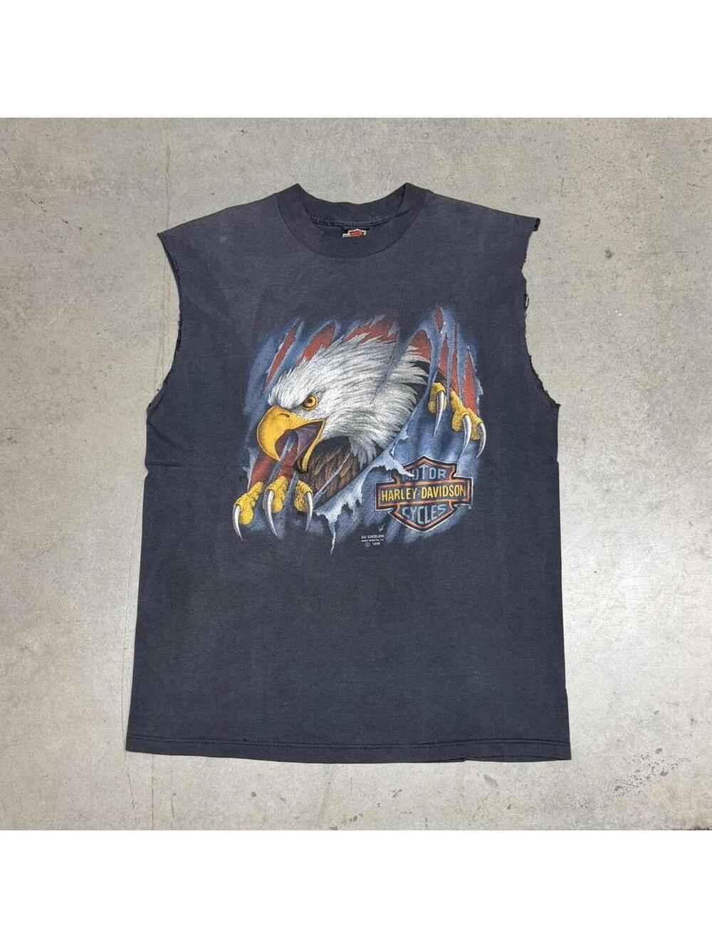 Harley Davidson Men's Black and Multi Tshirt